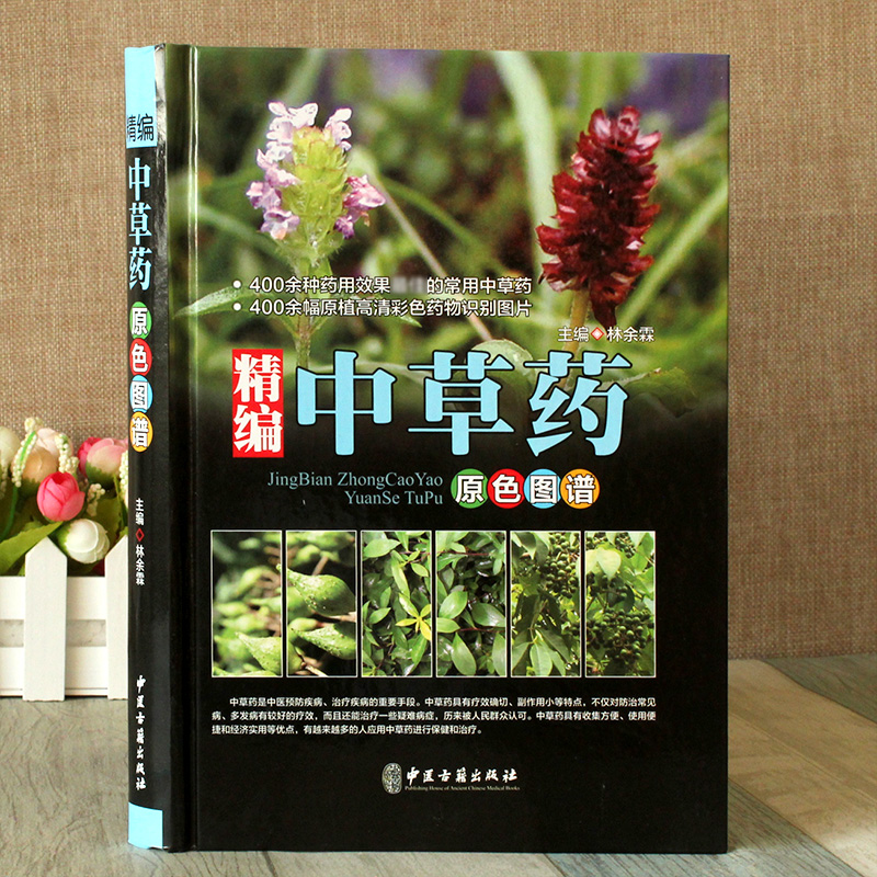 精编中国药典中药原色图谱正版中草药图鉴图谱中国药材图鉴 中医学书籍中药材大全 400余种常用中草药识别应用原色图片 中医学书籍