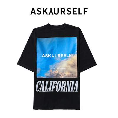 ASKYURSELF彩虹3Mlogo短袖T恤