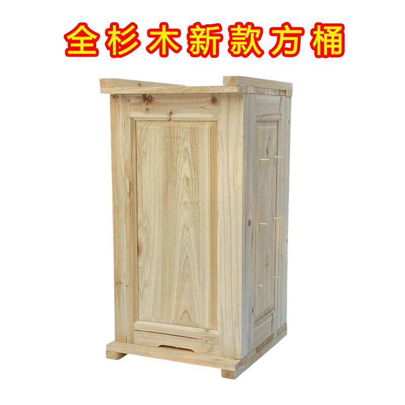 土养蜂箱竖养诱蜂桶新款中蜂方桶蜂箱杉木烘干方桶蜂箱