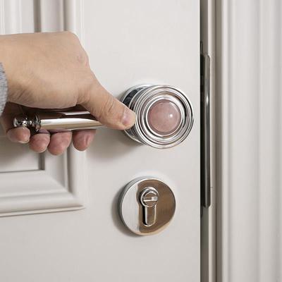 indoors法式覆古银色黄铜房门锁室内卧室房间门锁木门把手两件式