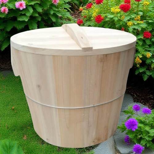 四川带盖蒸饭木桶商用饭桶杉木甑子蒸子早餐木桶家用木桶饭寿司桶