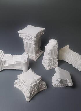 风损罗马柱装饰欧美风格装饰石膏雕像照片摄影背景装饰