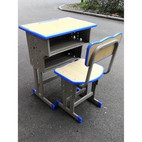 学校同款加厚双层课桌椅套装厂家直销辅导班培训教室学生写字书桌