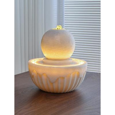 风车流水摆件循环水客厅装饰品办公桌高山流水生财喷泉水车风水轮