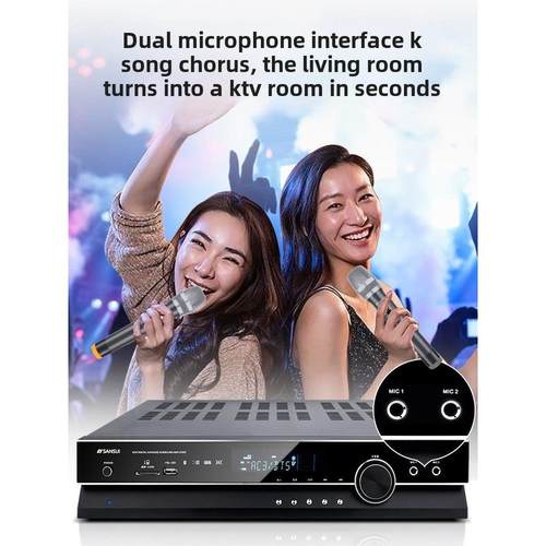 Sansui/山水 ux66 家用大功率数字蓝牙5.1声道发烧定阻AV功放机