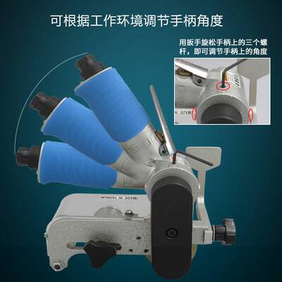 高宝气动砂带机60*260mm环带抛光机磨光机多功能风动拉丝打磨机