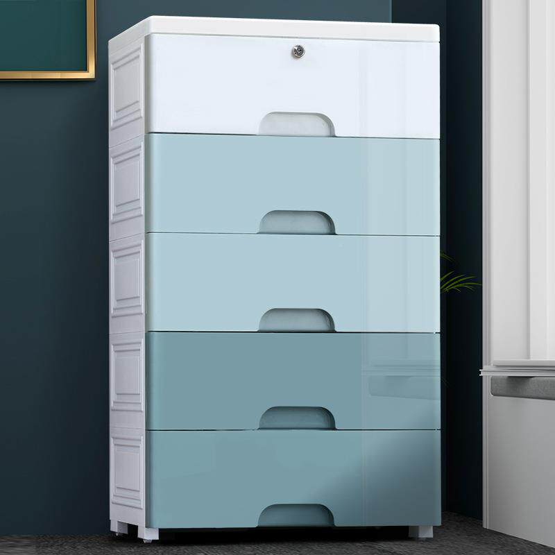 收纳柜子抽屉式加厚大整柜理宝宝衣儿童塑料箱婴儿五斗柜特TB-564