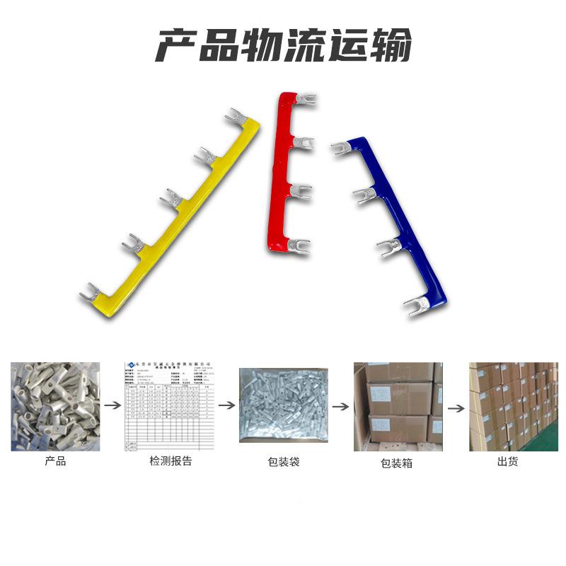 接线汇IZY跨流排接线排继电短接铜排线中圈间连器接条短接片