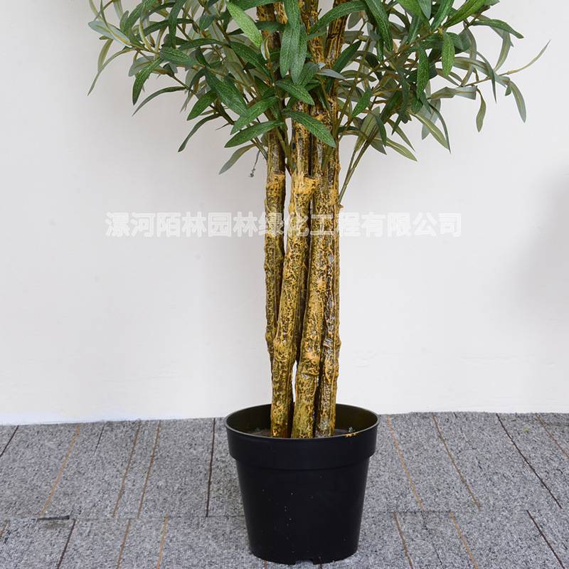 仿真橄榄树假植物人造假树盆景室内大型造景装饰仿生绿植橄榄树