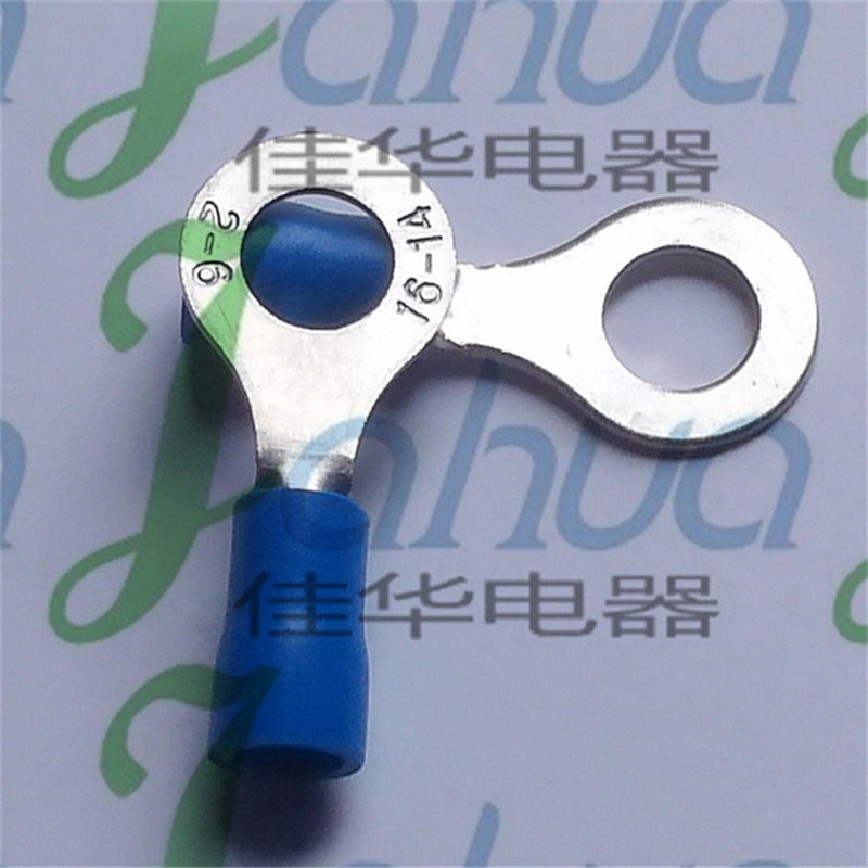 RV2-6 预绝缘端头 x冷压接线端子 圆形铜鼻子  紫铜