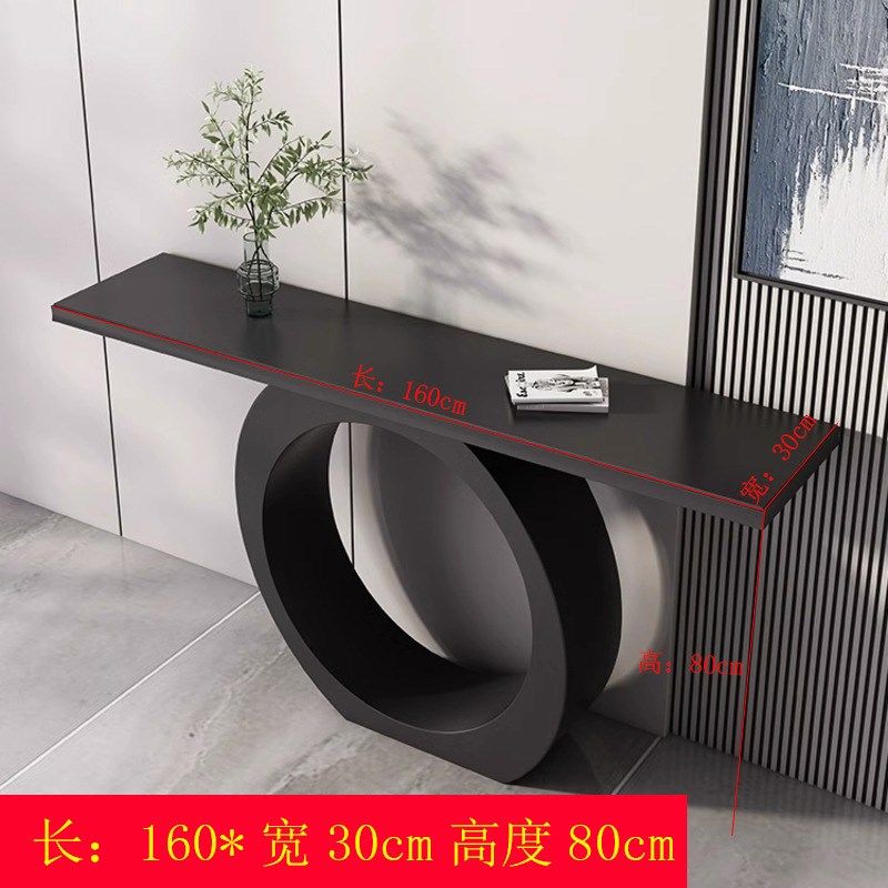 w~玄关a台轻奢高级感意式玄关桌子简约岩板玄关柜极窄条桌走廊靠