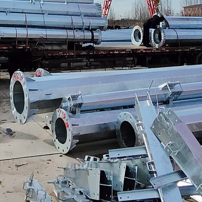 电力钢杆 高压灯杆塔 双回直线杆 通信M电力杆 输电钢杆厂家