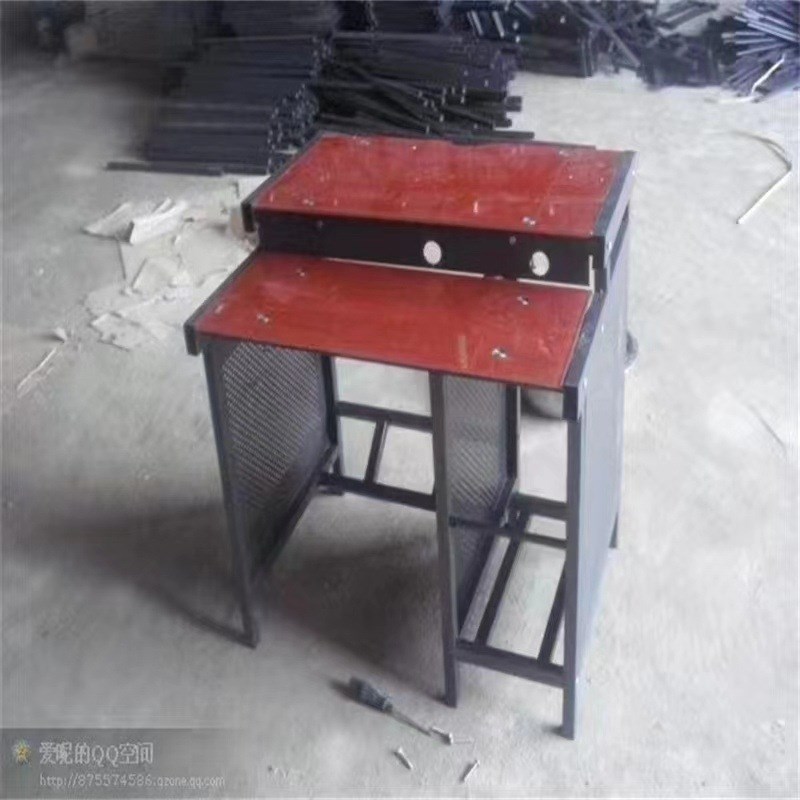 学校微机室机房电脑桌培训室w班电脑桌钢化玻璃台式电脑桌单人双