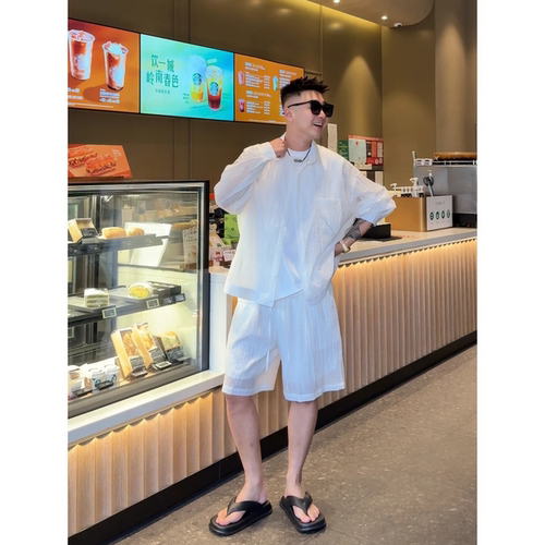男士款宽松显瘦百搭时尚潮流套装