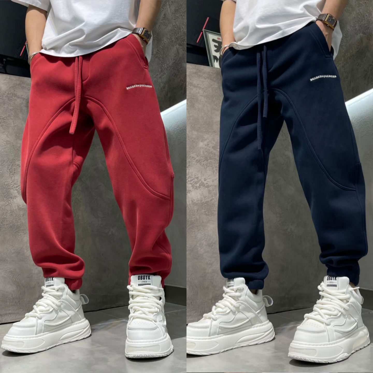 韩版加厚哈伦裤冬季新品