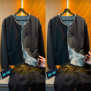 【冬季男士黑武士座山雕加绒夹克外套】简约大口袋圆领保暖上衣潮