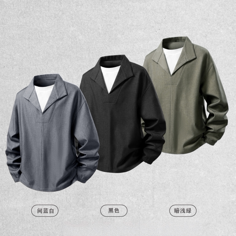26ss时尚百搭上衣日常出行简约男图片