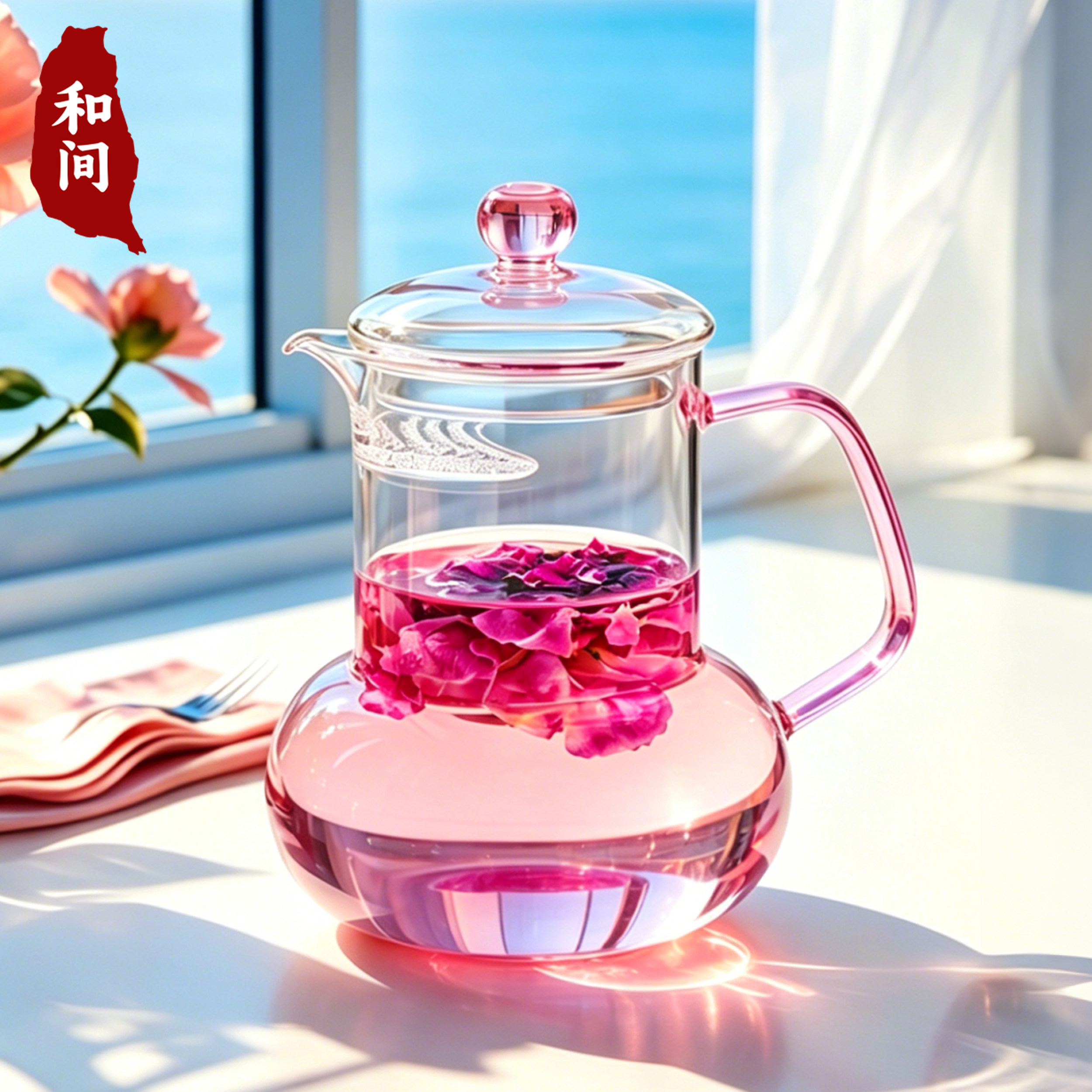 高颜值女士专用耐热花茶壶泡茶杯图片