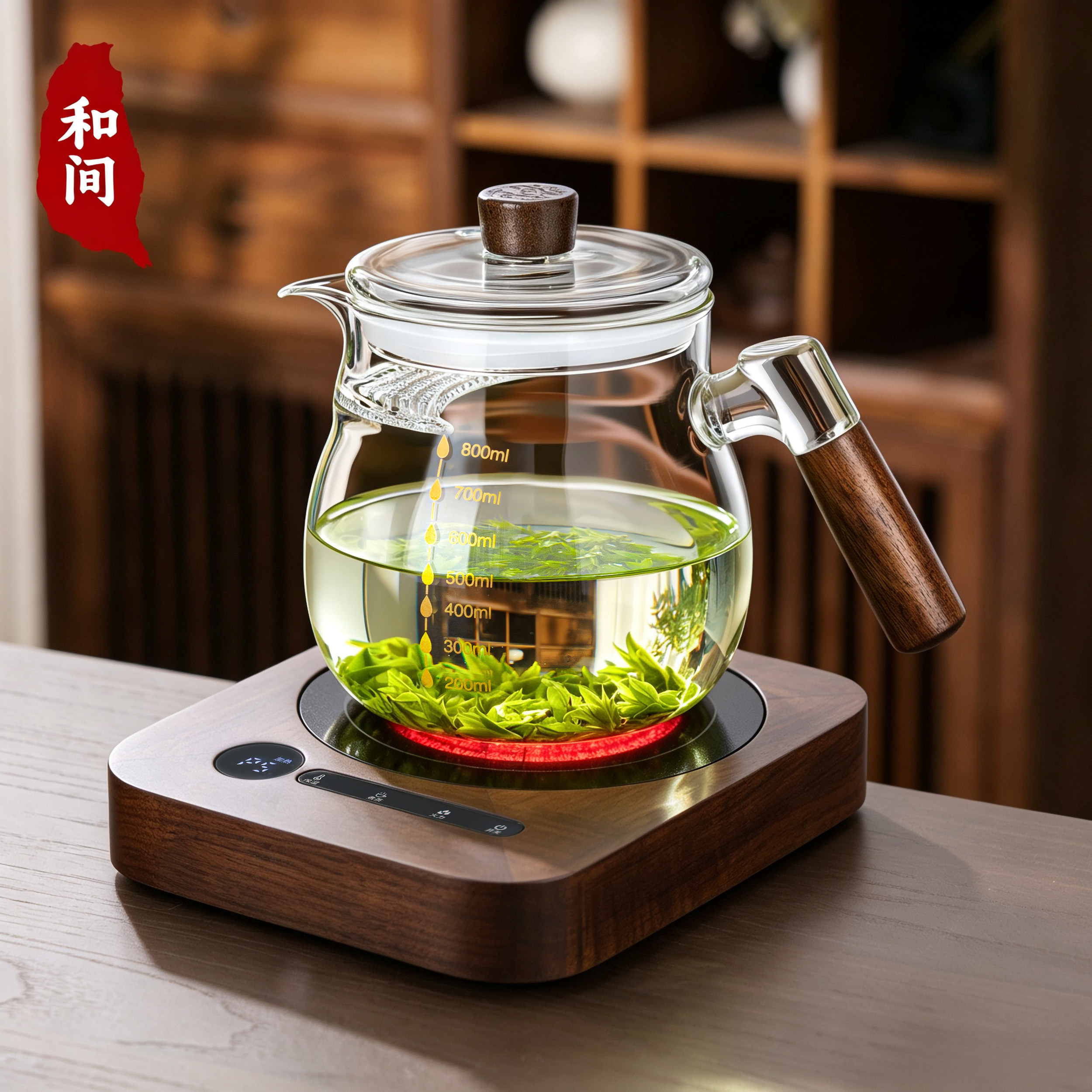 大容量高硼硅耐高温过滤泡茶壶图片