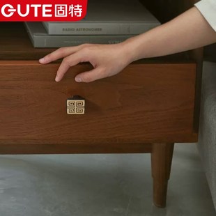 柜单粒小拉手五金配件 固特黄铜抽屉拉手家用简约柜门橱柜门把手鞋