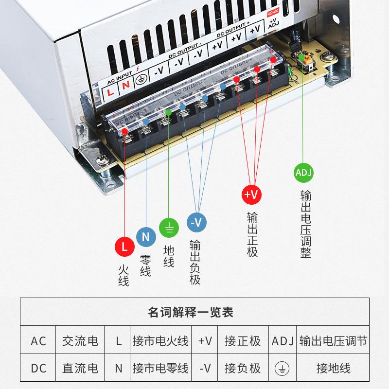 大耳朵1260源A720W大功工业开关LXC电源率LED灯箱电安防监控电V源