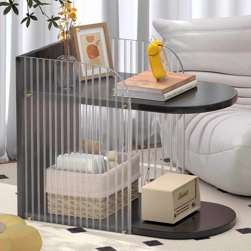 发几床置物架卧室家用床MFA边头边柜轻沙奢简约迷你阳台小茶几边