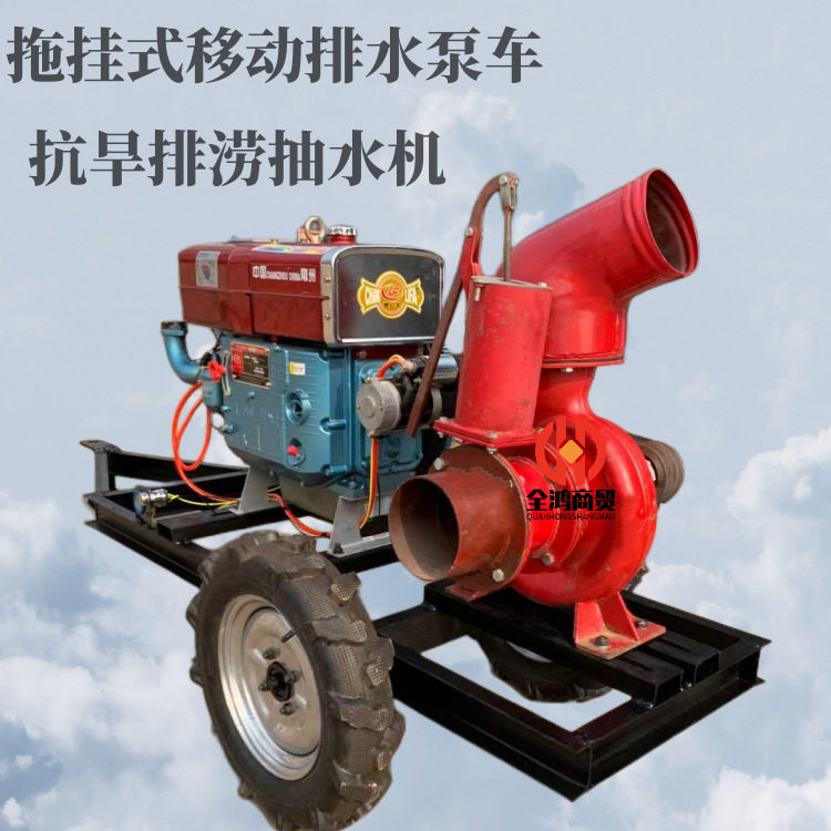 高压农用灌溉双缸汽油离心泵