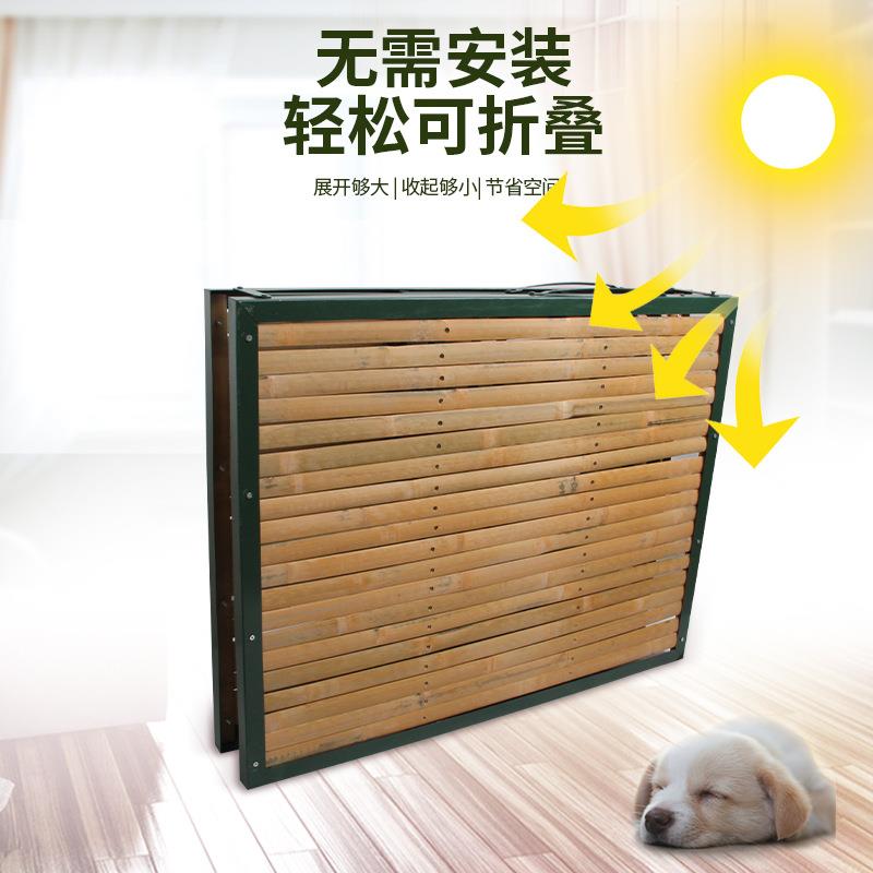 竹JI条竹加固折叠床单人家用工午地休午单人出租板屋睡折叠床