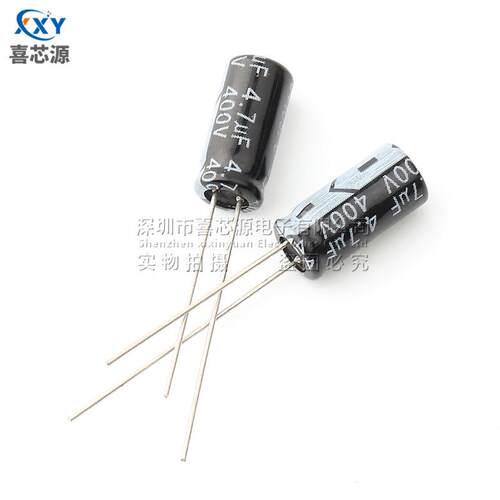 源头厂家400V4.7U直插铝电解电TEP容F器体6x12mm积开关电源电容