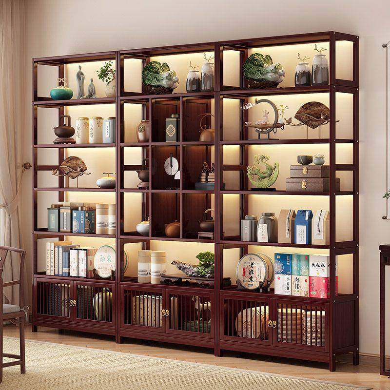 古架实惠新中置物架多柜宝DAF阁摆式件书客厅隔断家用博茶柜展示