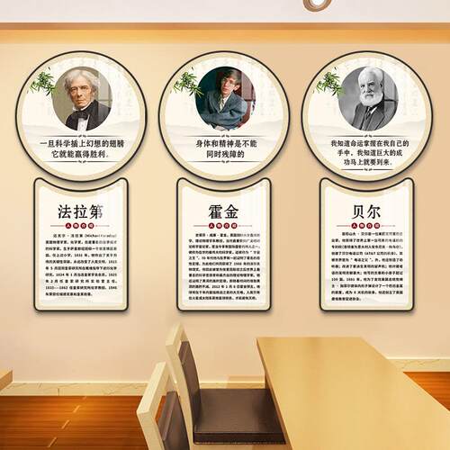 名人名装饰EWE画言励志标语句画教室班级文化布置墙挂贴学校警墙