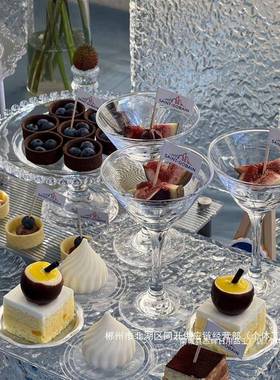 家销甜架品台自助直餐婚厂庆宴会布置点心下午茶asdd水波纹亚克力