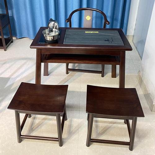 新中式茶阳台小茶桌茶台用茶几IKC功夫泡小户家型阳台客厅茶桌椅