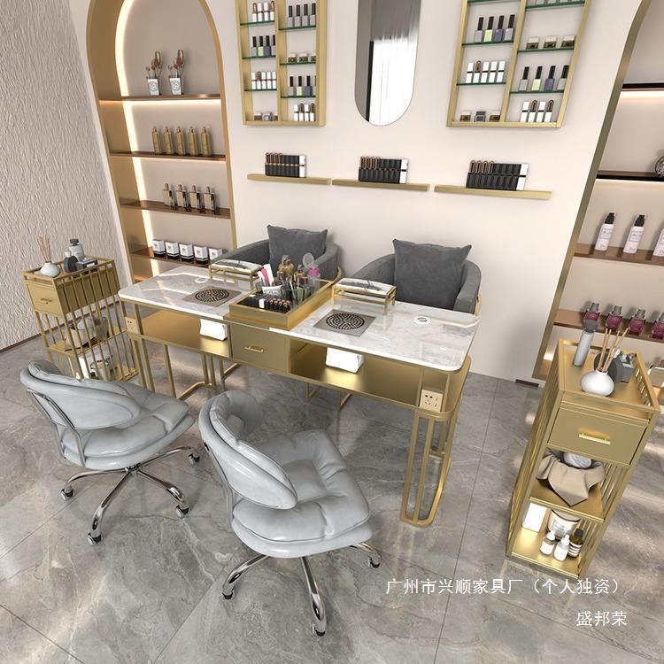 DO桌子美单双三人美时尚桌甲椅带台储物甲抽屉吸尘器新款套装无