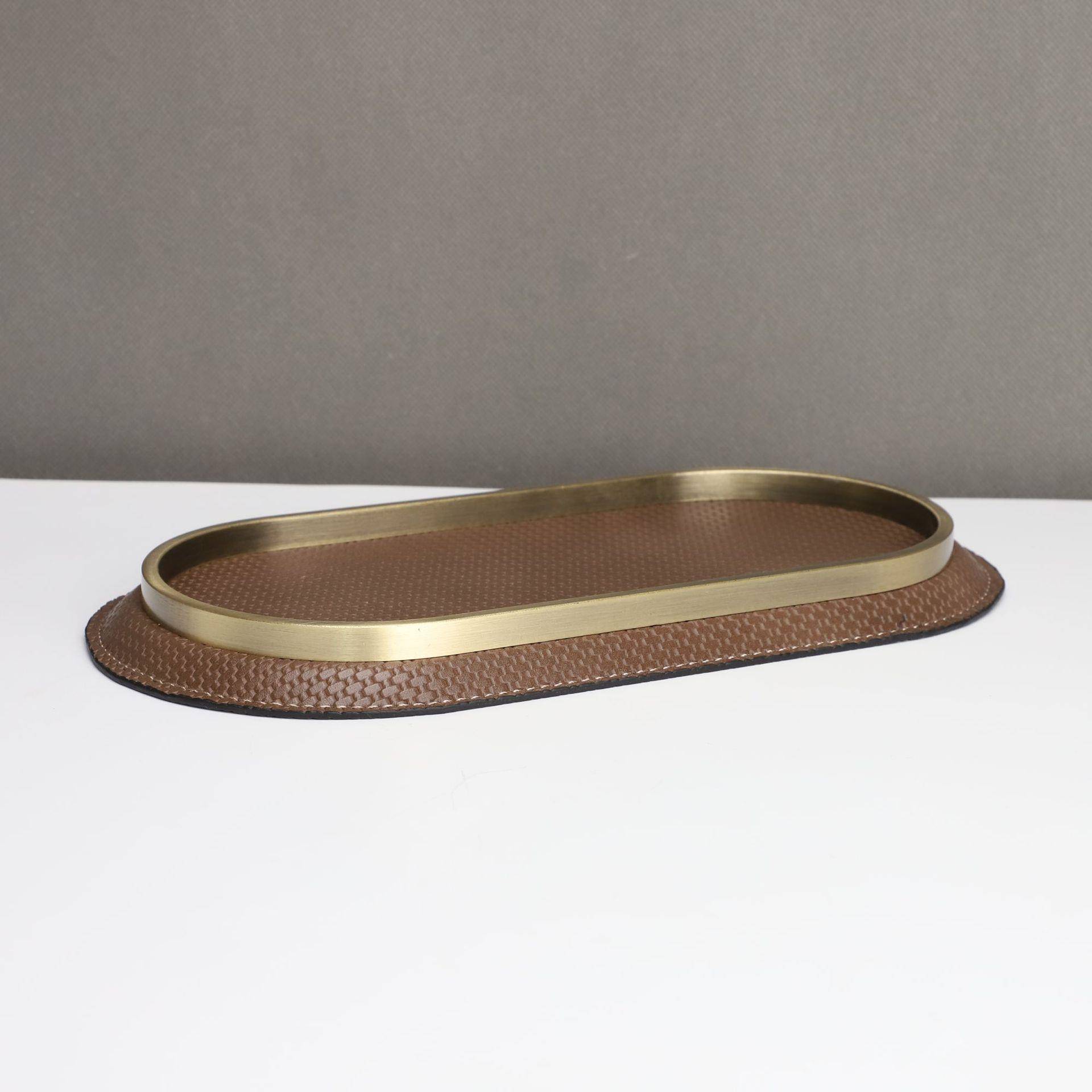 新中式托果盘样板房办公室卧厅管室书房客MWI盘餐厅桌面只饰品摆