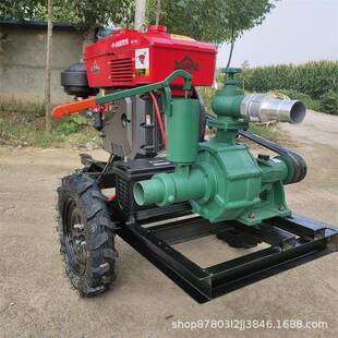 上水移动方便柴机高溉泵 工业灌溉泵灌果园油BAS浇地泵压手压式