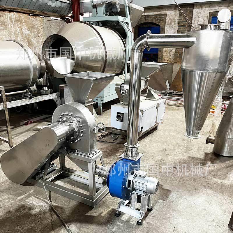工业齿粉机锈钢玉米磨粉机坚果五谷GZ-300杂粮粉碎机碎除不尘式爪