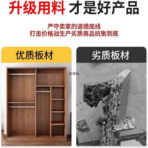 新衣家用款卧童室木质推拉门儿衣橱出租柜房屋用见详情经济型简易