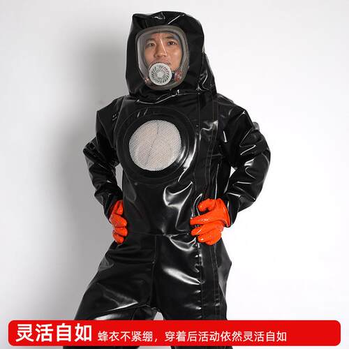 全封闭式防PAE服加厚带风扇散蜂热全连体套马蜂服连体蜂衣现货
