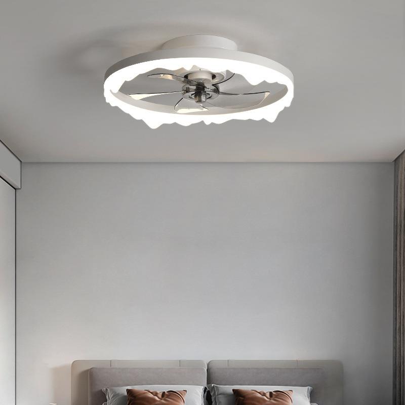 风扇QYC灯225年新款现代简约家用扇书房餐厅室带电0吊灯一体卧隐