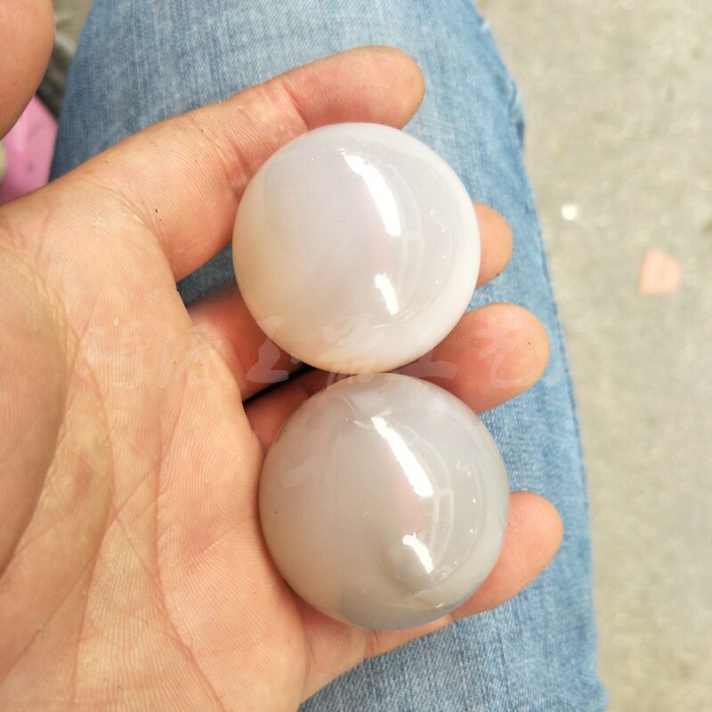 玛瑙手球玉髓手玩件摆件玉器工艺品