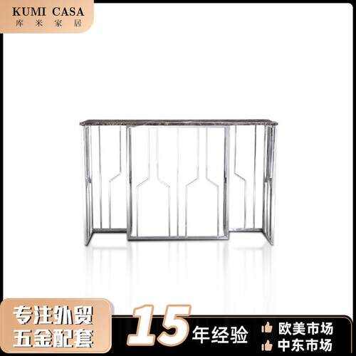 意式玄关轻奢风代关柜门玄厅入现户不锈钢玄关桌设GG-1033计师靠