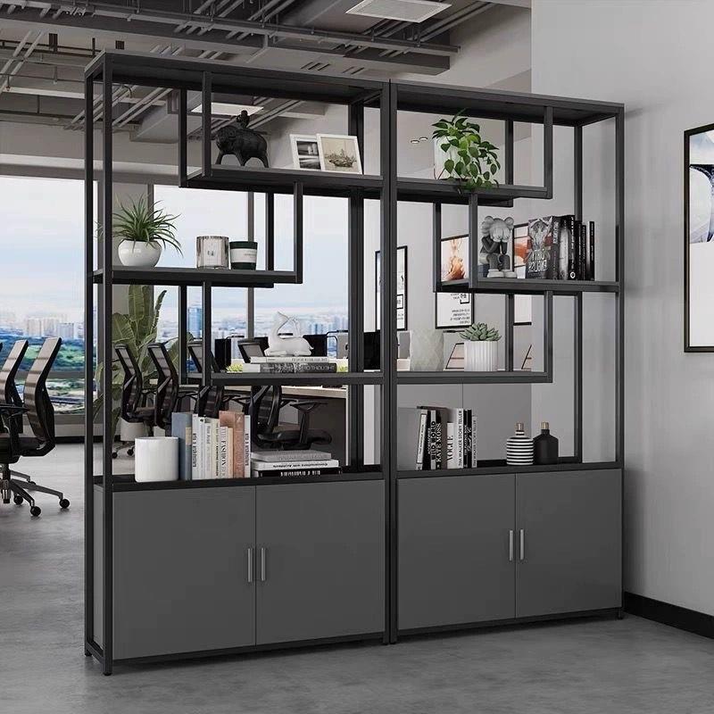 工业隔断物JOU架铁艺关柜客厅落地花架办置公室简约风展示屏风书