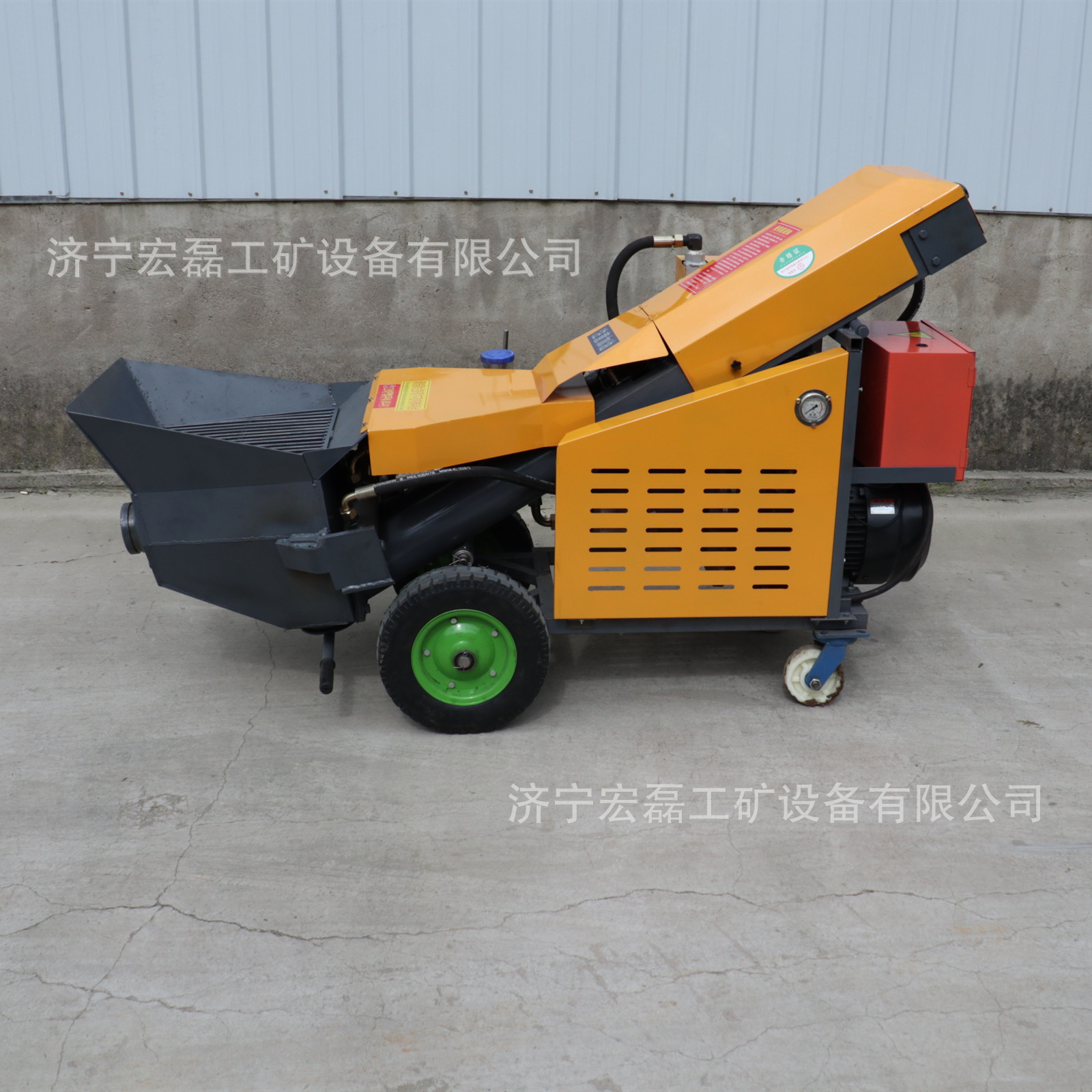 混凝土输送泵车斜式小型细石泵