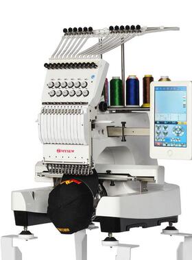 美尔绣MFS120商小型单头绣花0机自全SZW动帽绣用袜子刺绣机器
