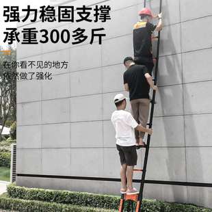 锐尔朗加厚铝合金多功能家用伸缩梯子折叠人字梯工程便携升降楼梯
