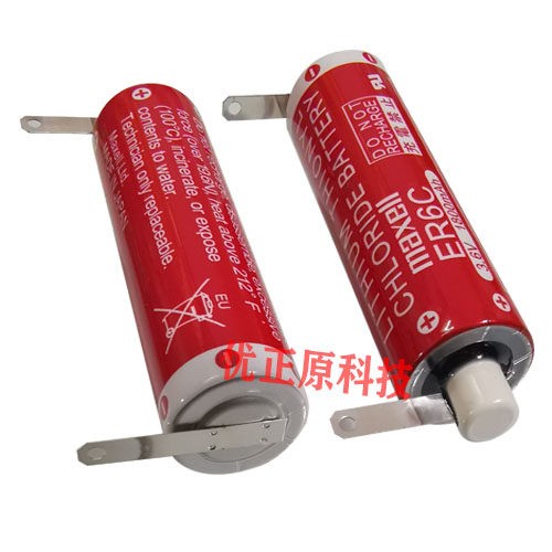三菱PLC电池 ER6C AA 3.6V 1800mAh 三菱FX2NPCL电池F2-40BL