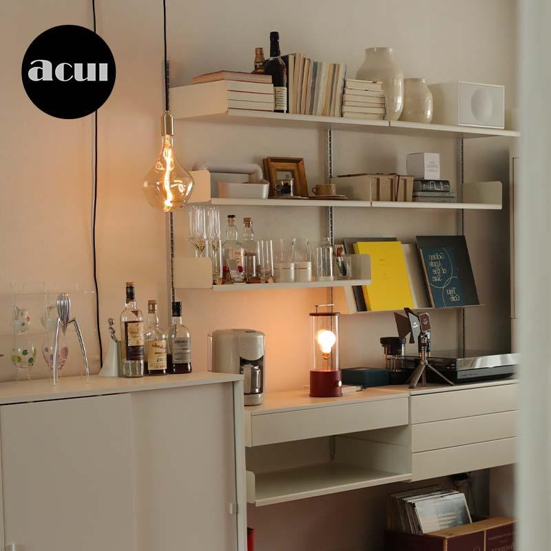 阿崔造屋C1不锈钢隔板墙上置物架系统抽屉柜客厅墙面金属收纳书架