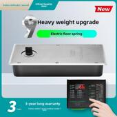 Cumu电动地板弹簧重型无框木门滑动玻璃门防水马达成套设备