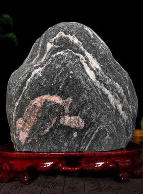 泰山石敢当正宗泰山石天然原石镇宅室内客厅青石中式补角家用摆件